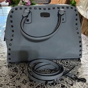 Brand new without tags Michael Kors Light baby blue studded handbag 💙